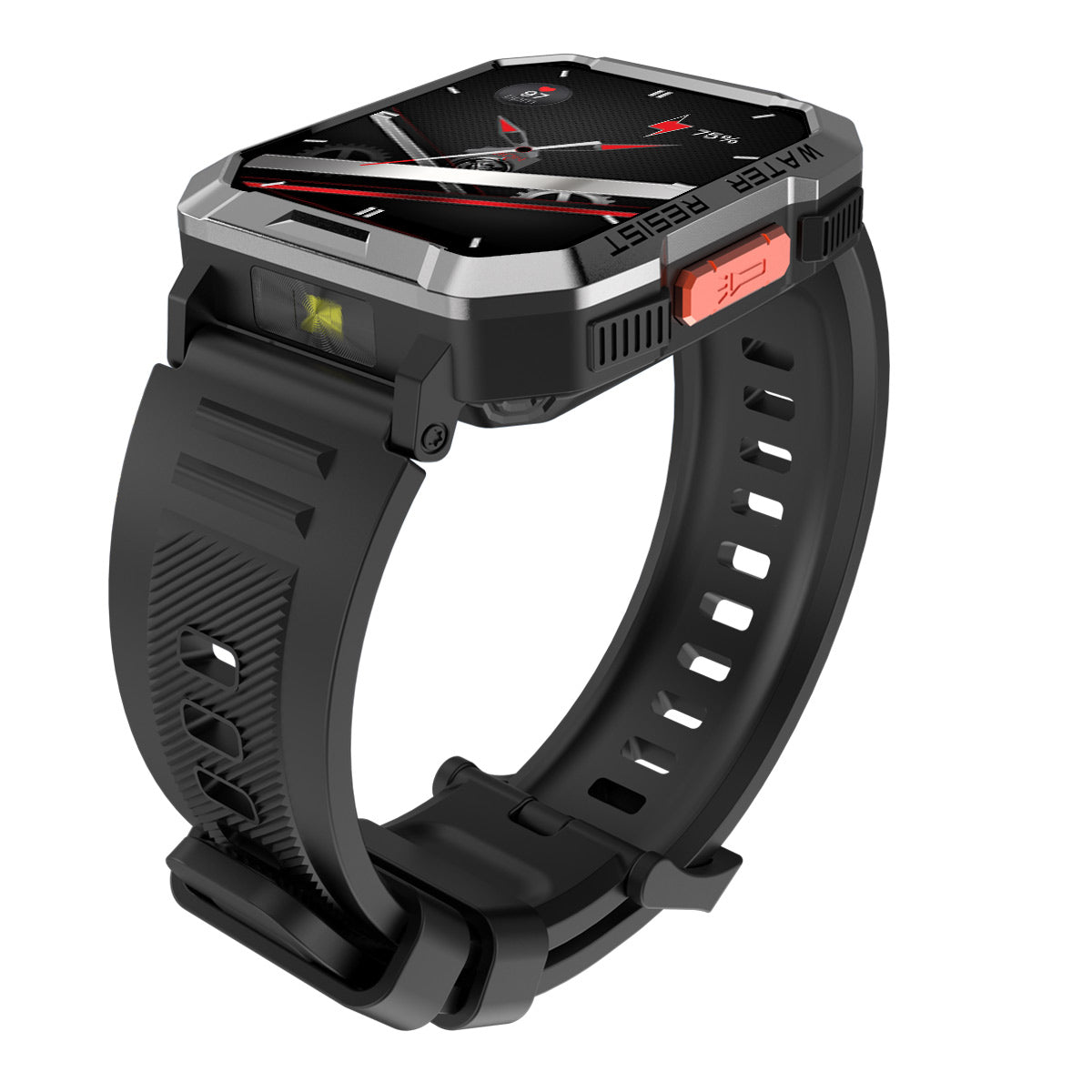 Blackview W60 - Montre intelligente extérieure Campass avec lampe de poche LED 2,01 pouces 900 mAh